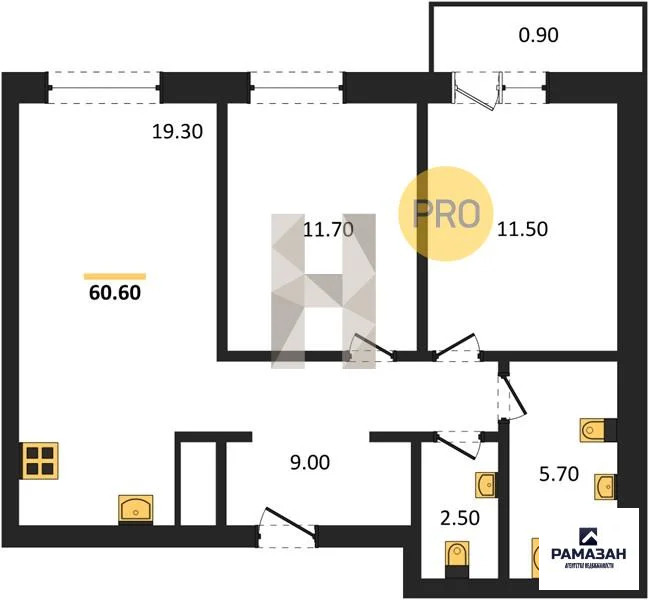Продажа квартиры в новостройке, Казань, м. Горки, ул. Родины - Фото 1