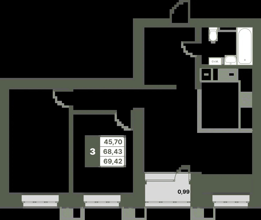 Продажа квартиры в новостройке, Уфа, улица Лётчиков - Фото 16