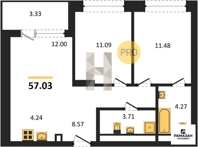 Продажа квартиры в новостройке, Казань, м. Суконная слобода, ул. ... - Фото 1