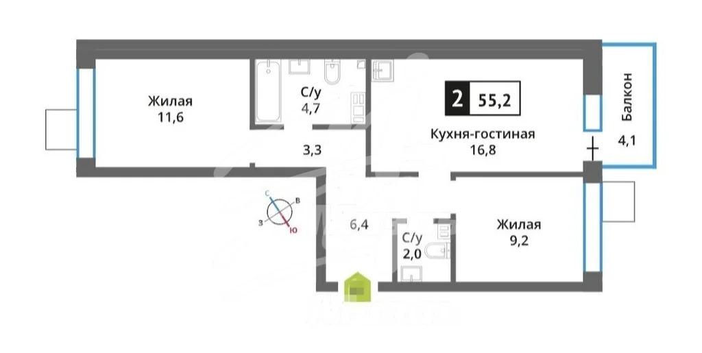 Продажа квартиры, Красногорск, Красногорский район, Соловьиная ул. - Фото 19