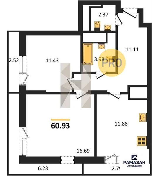 Продажа квартиры в новостройке, Казань, м. Горки, ул. Патриса Лумумбы - Фото 1