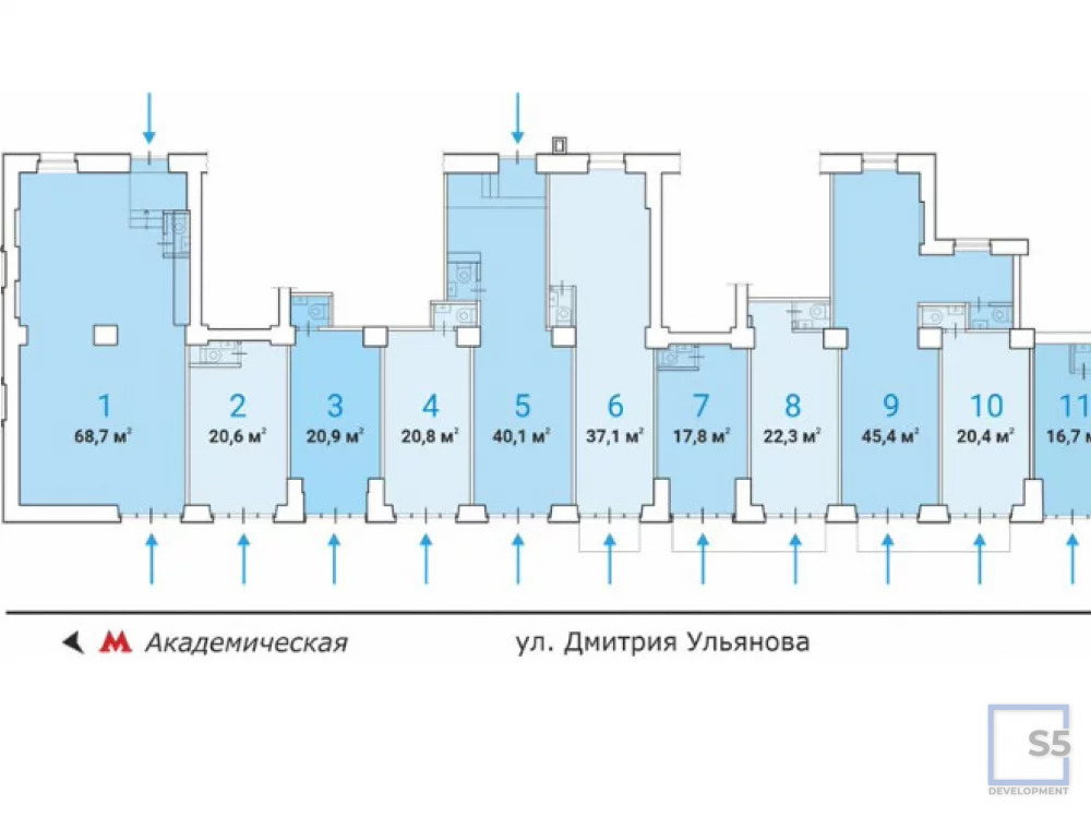 Аренда псн, м. Академическая, Ул. Дмитрия Ульянова - Фото 2