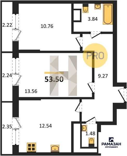 Продажа квартиры в новостройке, Казань, м. Горки, ул. Патриса Лумумбы - Фото 1