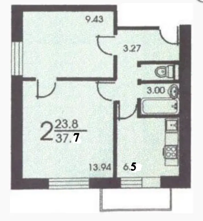 2-комнатная квартира ул. Большая Очаковская - Фото 21