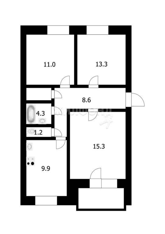 Продажа квартиры, Кольцово, Новосибирский район, 2-й микрорайон - Фото 24