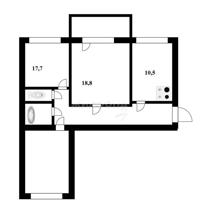 Продажа квартиры, Мошково, Мошковский район, ул. Западная - Фото 6