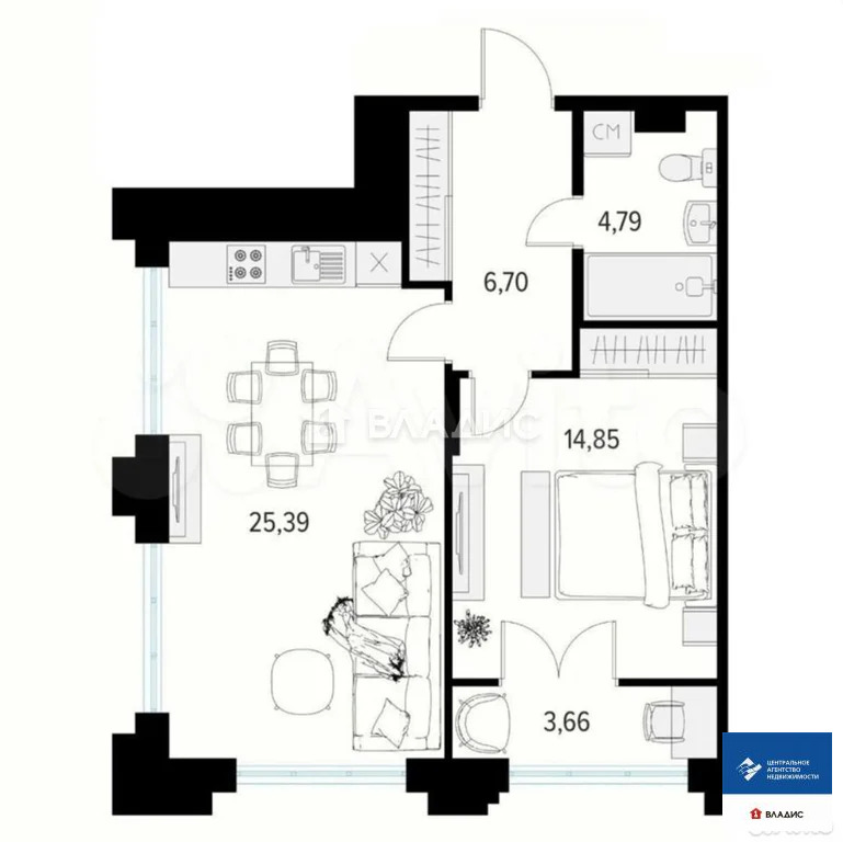 Продажа квартиры, Рязань, 1-й Осенний переулок - Фото 18