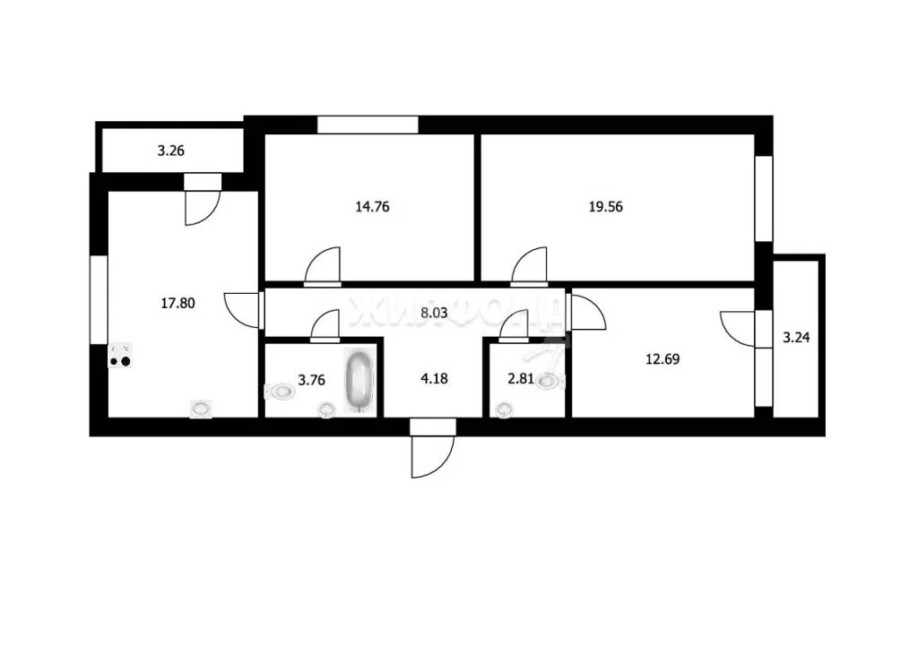 Продажа квартиры, Новосибирск, ул. Серафимовича - Фото 26