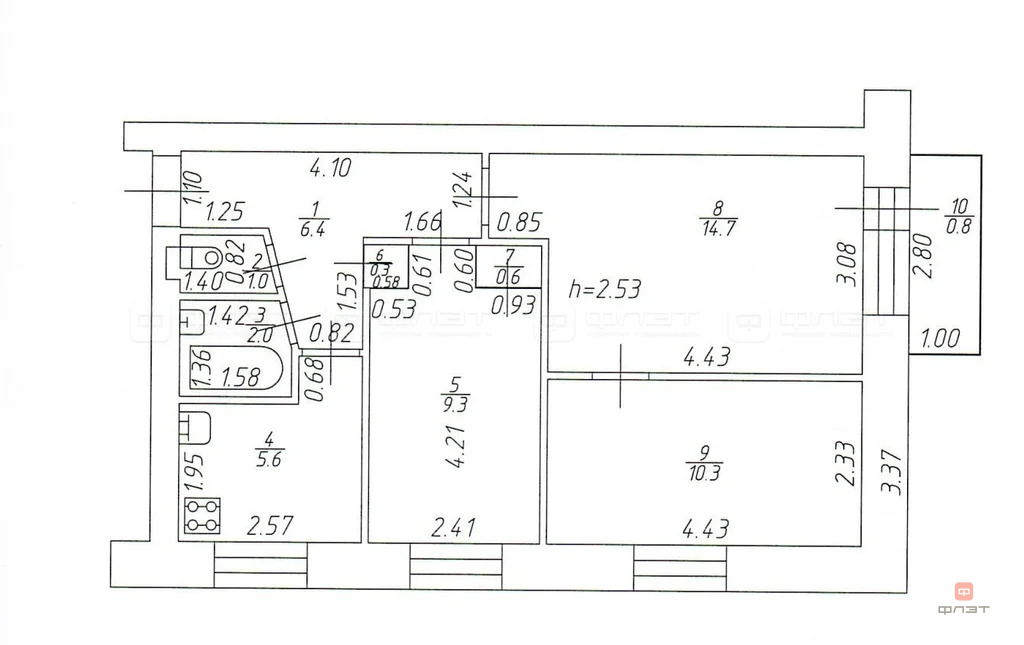 Продажа квартиры, Казань, ул. Лушникова - Фото 15