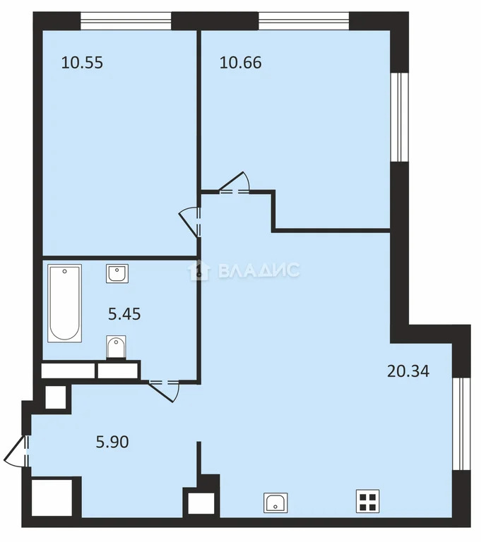 Москва, улица Архитектора Щусева, д.4к2, 2-комнатная квартира на ... - Фото 21