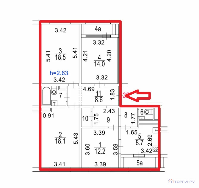Продажа квартиры, улица Маресьева - Фото 6