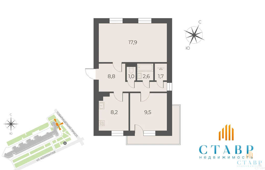 Продажа квартиры, ул. Коллонтай - Фото 30