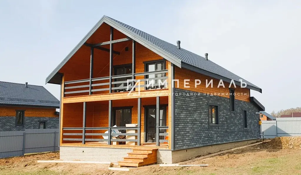 Современный дом из бруса с ТЁПЛЫМИ ПОЛАМИ в деревне Рязанцево! - Фото 0