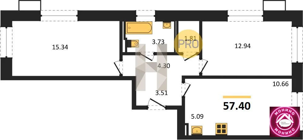 Продажа квартиры в новостройке, м. Домодедовская, 25-26 км МКАД ул. - Фото 0