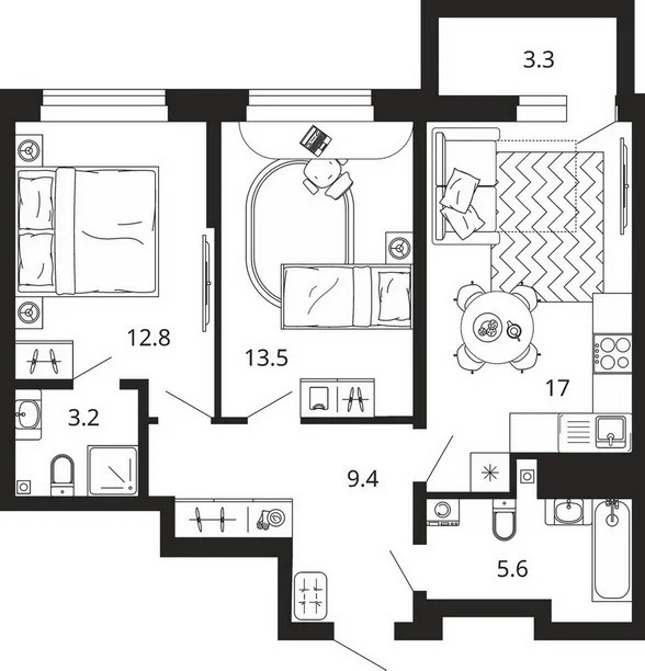 Продается квартира, 65 м - Фото 2