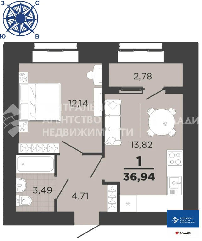 Продажа квартиры, Рязань, улица Княжье Поле - Фото 21