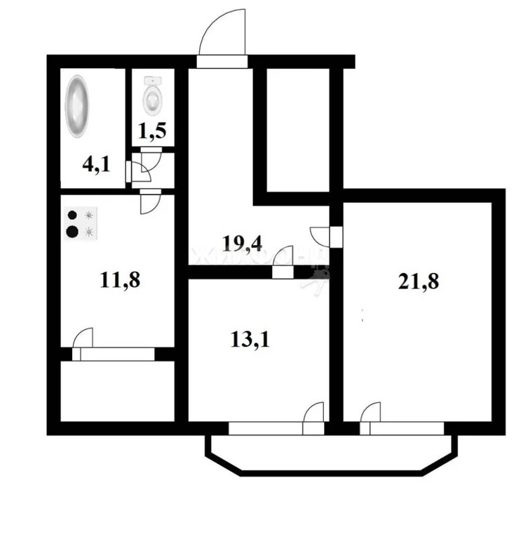 Продажа квартиры, Новосибирск, ул. Фрунзе - Фото 23