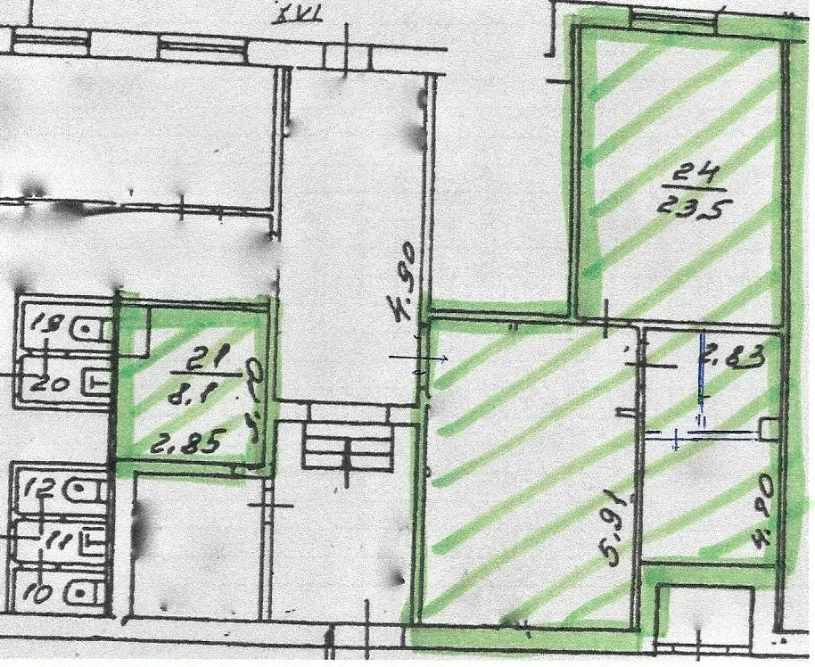 м.Народного ополчения 10 м.п ул. Мневники д.7.Сдается ПСН 74 кв.м.1/17 - Фото 13