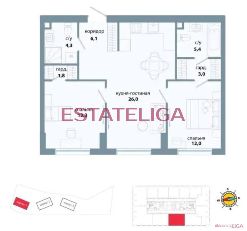 Продажа квартиры в новостройке, улица Владимира Этуша - Фото 2
