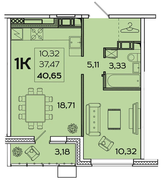 Продается квартира, 42.34 м - Фото 5