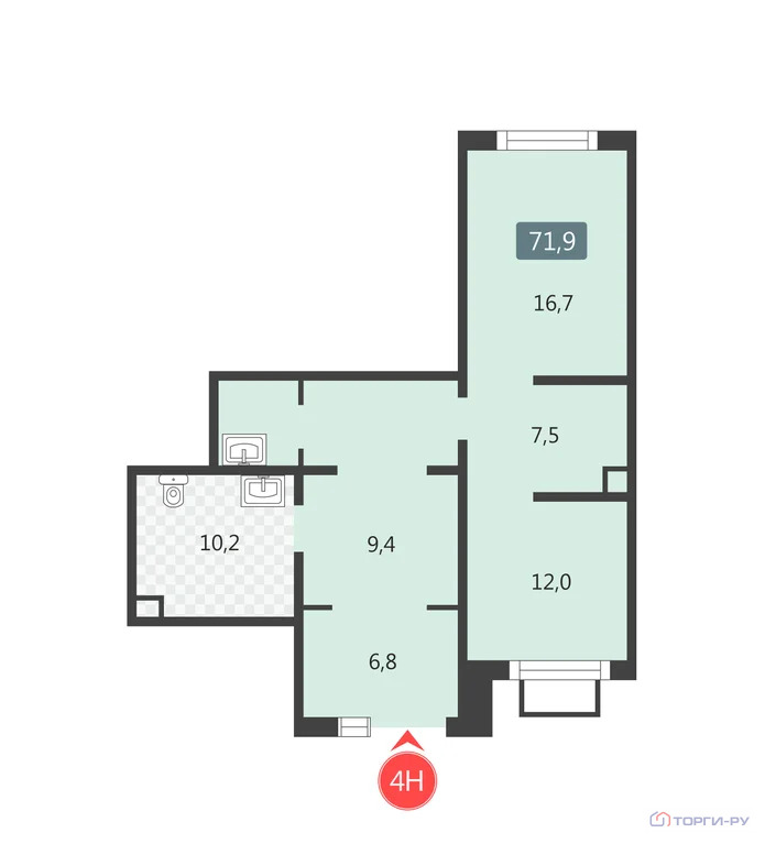 Продажа торгового помещения, улица Маршала Еременко - Фото 7