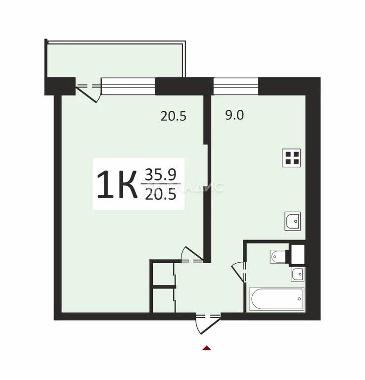 Москва, улица Верхние Поля, д.27с2, 1-комнатная квартира на продажу - Фото 20