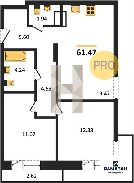 Продажа квартиры в новостройке, Казань, м. Горки, ул. Патриса Лумумбы - Фото 1
