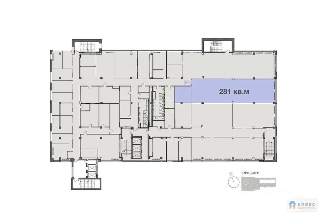 Аренда офиса 281 м2 м. Давыдково в бизнес-центре класса В - Фото 6
