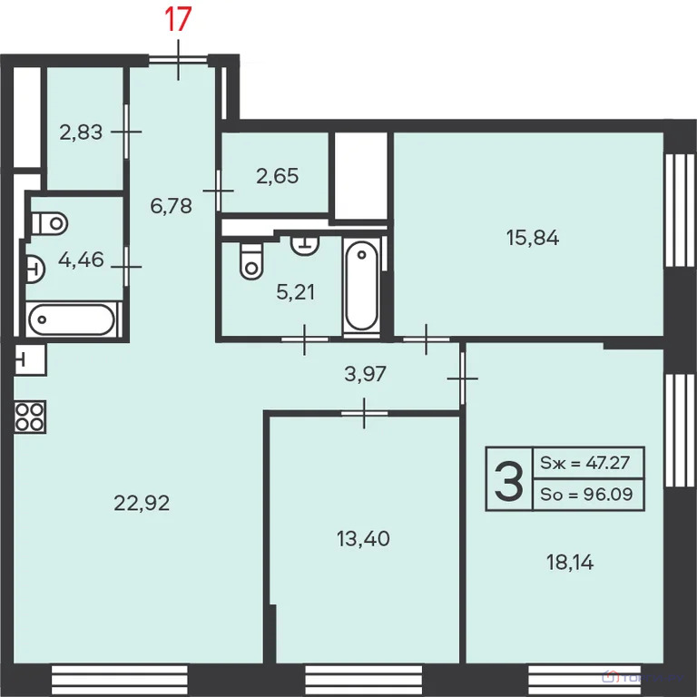 Продажа квартиры, Сиреневый б-р. - Фото 3
