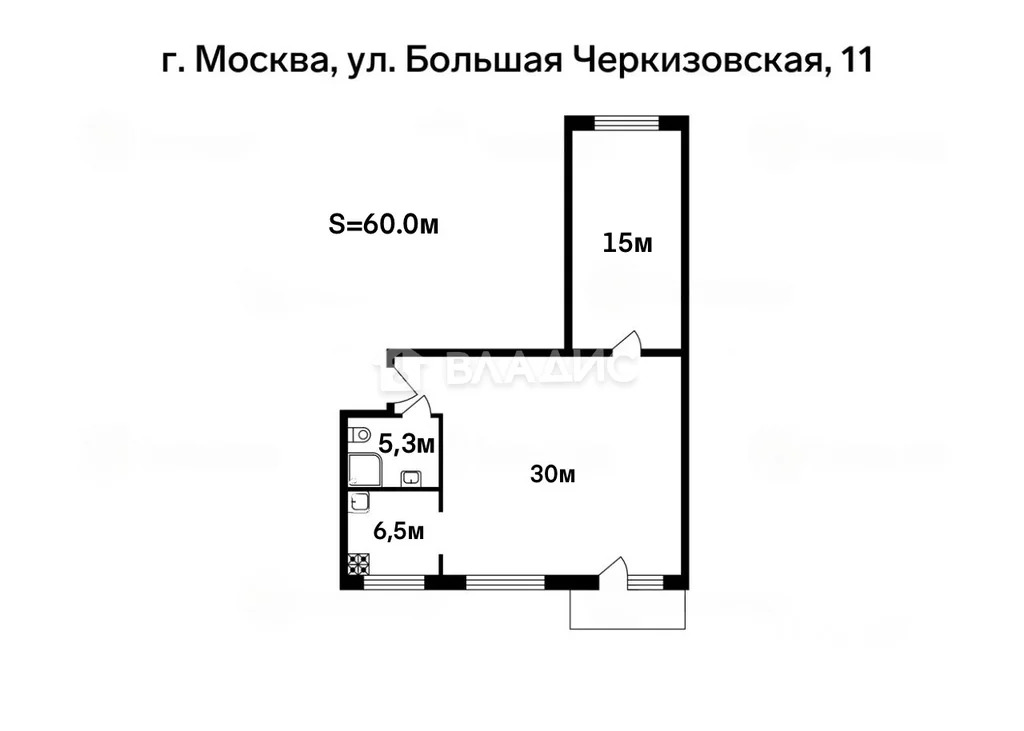 Москва, Большая Черкизовская улица, д.11, 2-комнатная квартира на ... - Фото 29