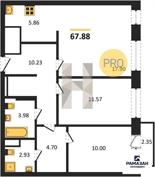 Продажа квартиры в новостройке, Казань, м. Проспект Победы, ... - Фото 1