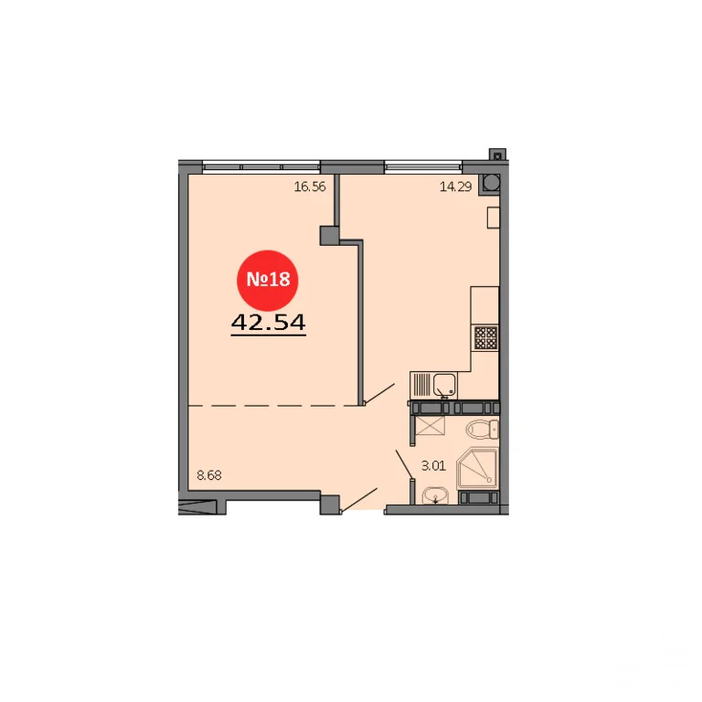 Продажа квартиры в новостройке, Белоглинка, Симферопольский район, ... - Фото 2