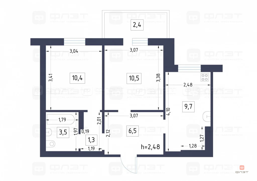 Продажа квартиры, Казань, ул. Сабан - Фото 12