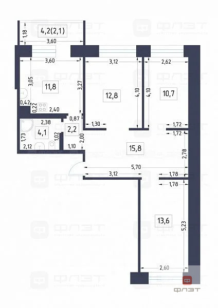 Продажа квартиры, Казань, Победы пр-кт. - Фото 9