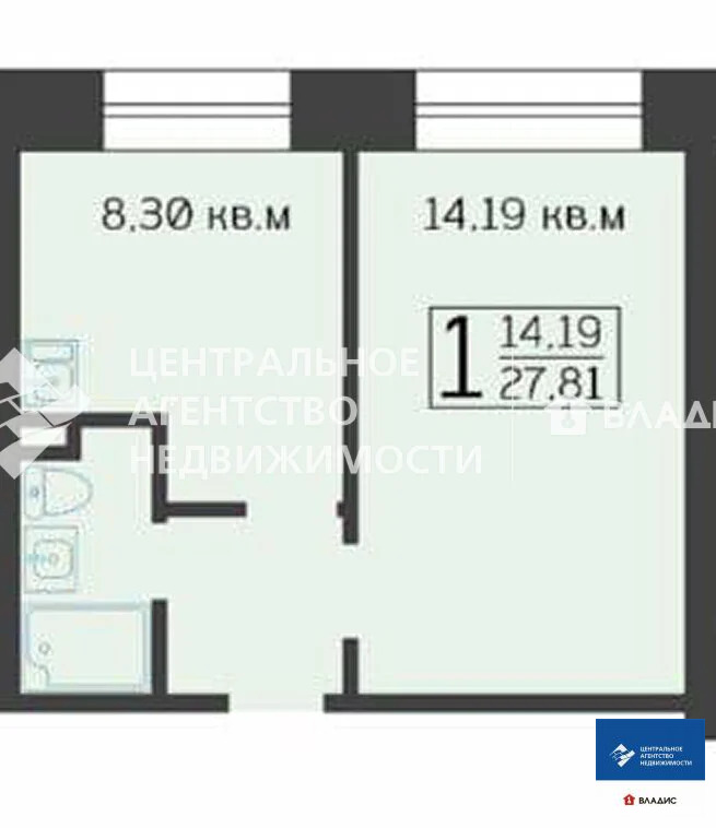Продажа квартиры, Заборье, Рязанский район, Луговая улица - Фото 11