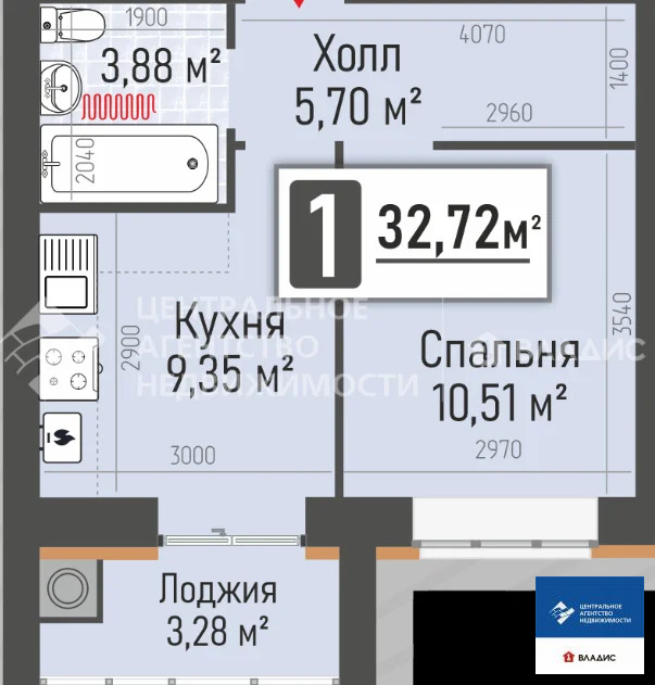 Продажа квартиры, Рыбное, Рыбновский район, жилой квартал Мега - Фото 4