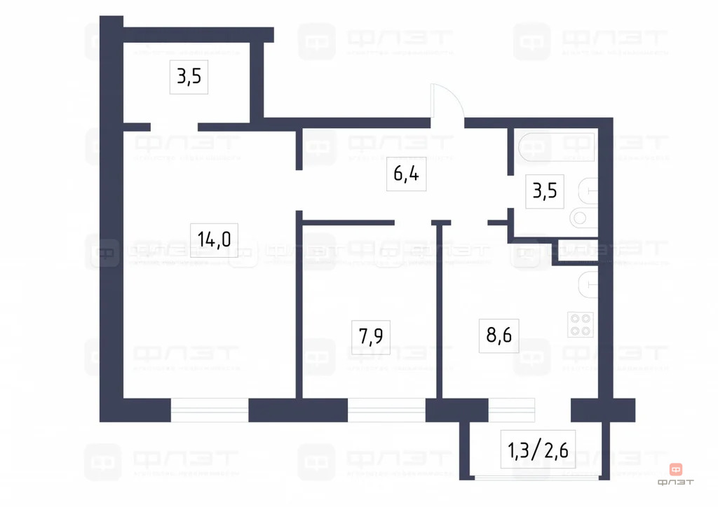 Продажа квартиры, Царево, Пестречинский район, ул. Петра Гаврилова - Фото 23