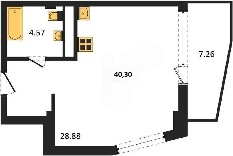 Продажа квартиры в новостройке, Севастополь, ул. Летчиков - Фото 1