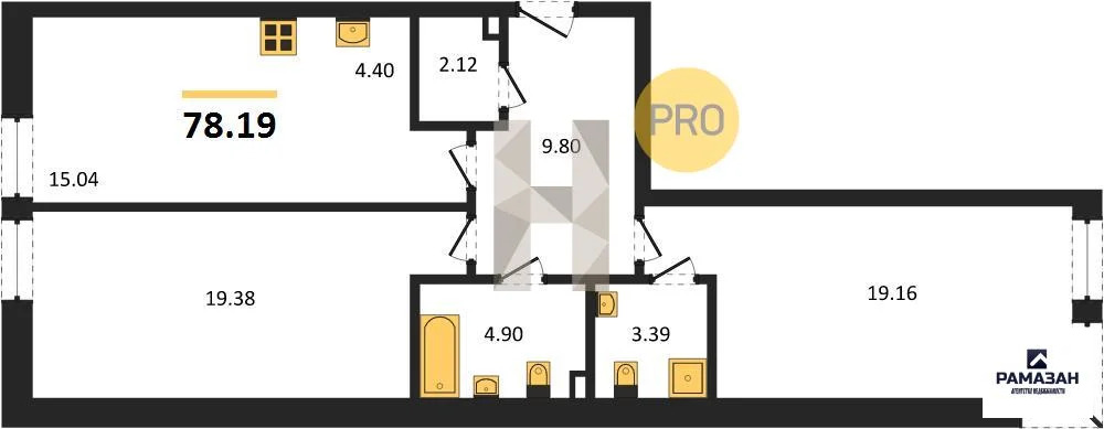 Продажа квартиры в новостройке, Казань, м. Горки, ул. Бухарская - Фото 1