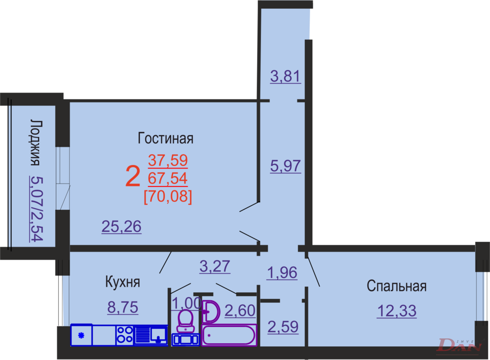 План квартиры 97 серии челябинск