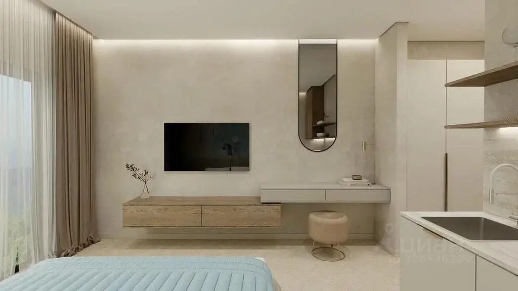 Продаю апартаменты-студию 27.3м Краснодарский край, Туапсинский ... - Фото 16