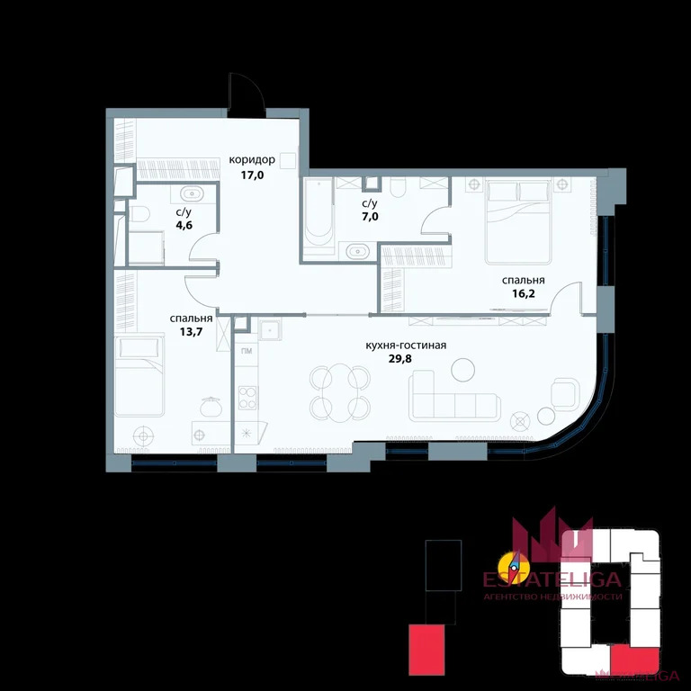 Продажа квартиры, улица Василия Ланового - Фото 1