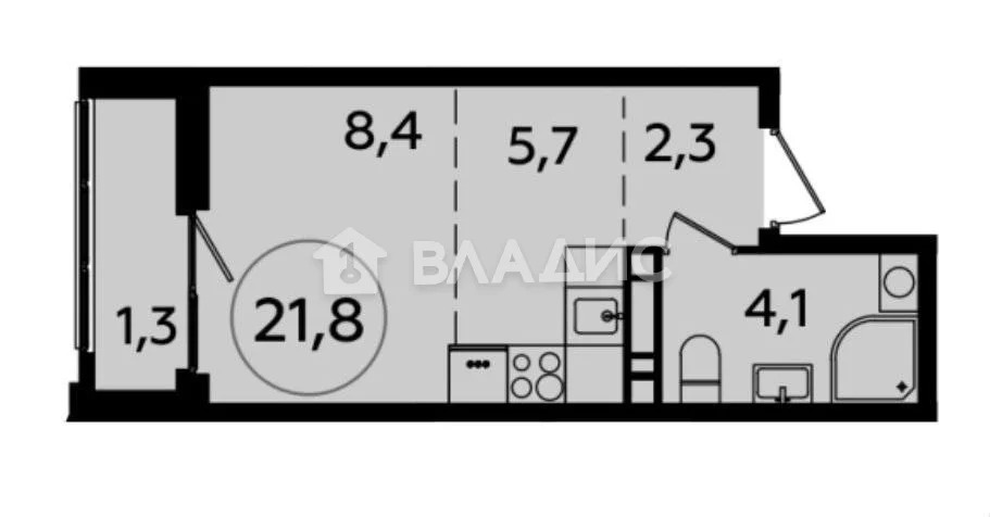 Москва, Тагильская улица, д.4А, 1-комнатная квартира на продажу - Фото 5