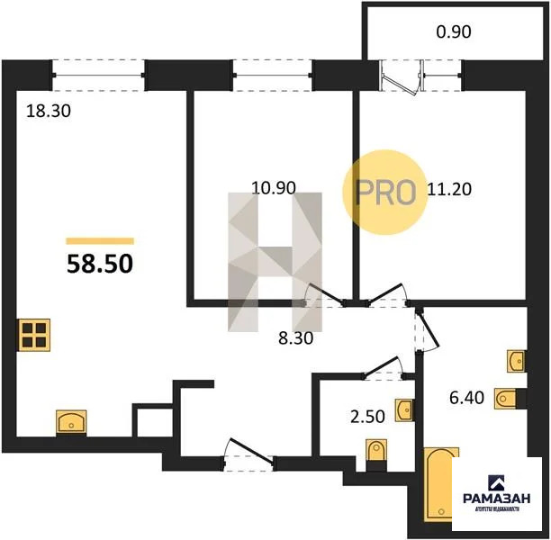 Продажа квартиры в новостройке, Казань, м. Горки, ул. Родины - Фото 1