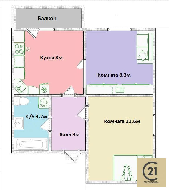 Продажа квартиры, Люберцы, Люберецкий район, улица Дружбы - Фото 2