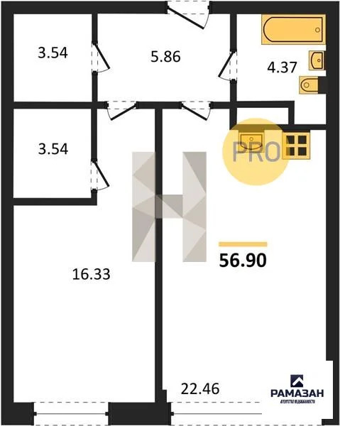Продажа квартиры в новостройке, Казань, Генерала Ерина ул. - Фото 1