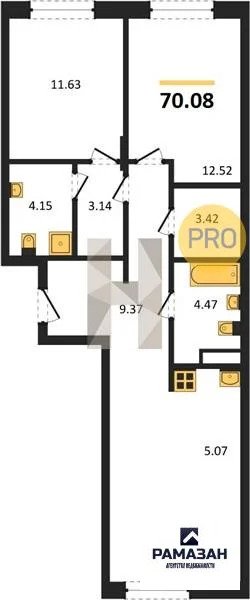 Продажа квартиры в новостройке, Казань, м. Проспект Победы, ул. ... - Фото 1