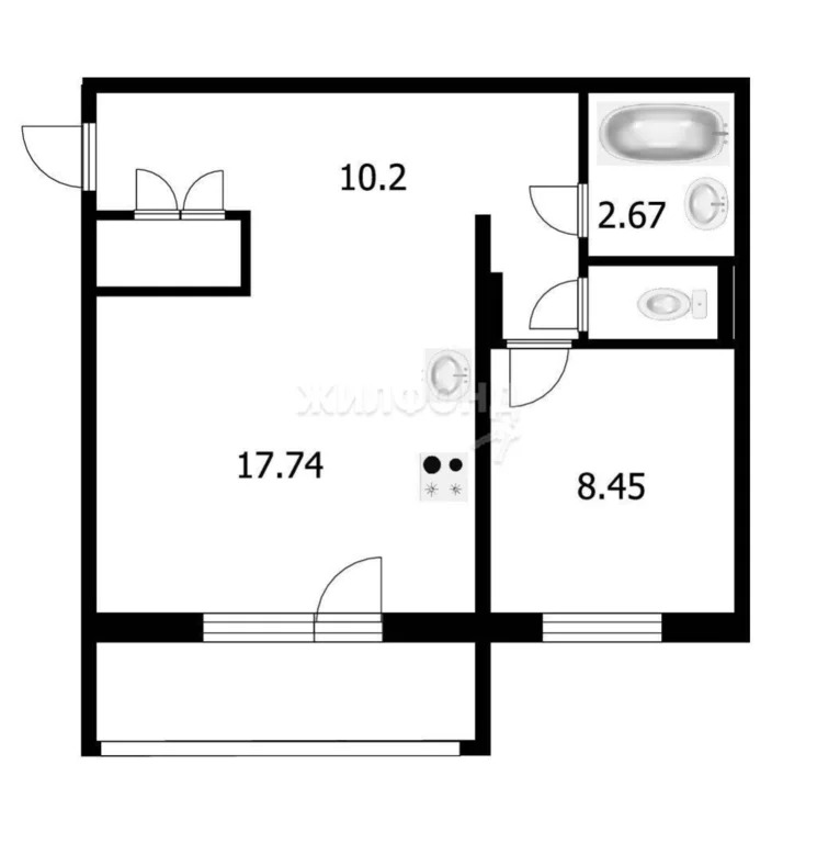 Продажа квартиры, Краснообск, Новосибирский район, 2-й микрорайон - Фото 7