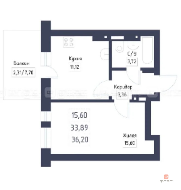 Продажа квартиры в новостройке, Усады, Лаишевский район, ул. Лазурная - Фото 5