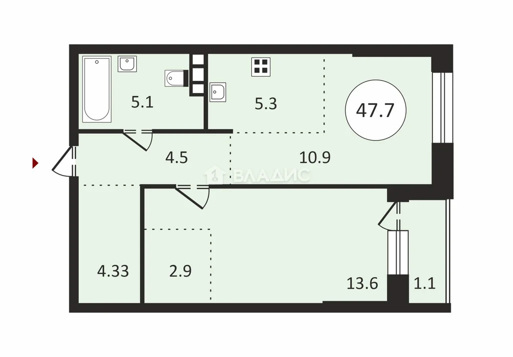 Москва, Озёрная улица, д.42с7, 2-комнатная квартира на продажу - Фото 0